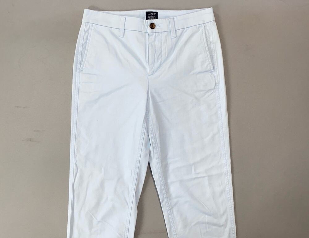 J Crew AD156 Women's High-Rise Girlfriend Chino Stretch Cotton Pants. Size 2 EUC